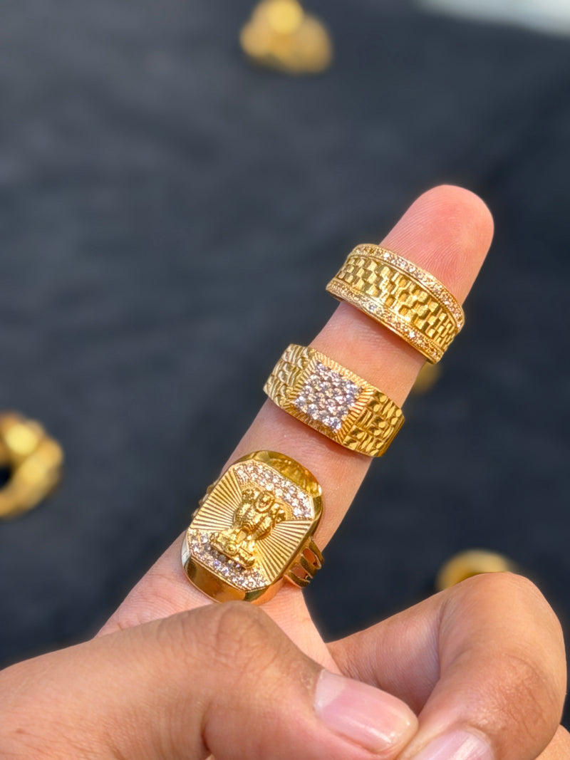 3 rings combo ( design no 5)