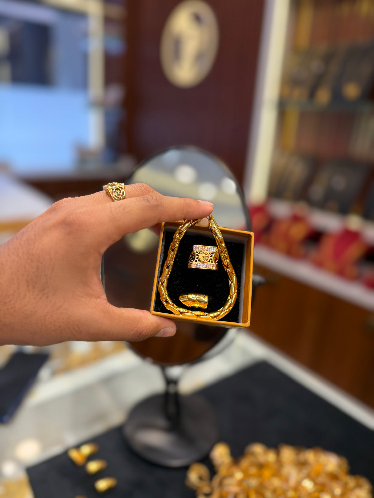 Cobra braslet + om ring + ear cuff