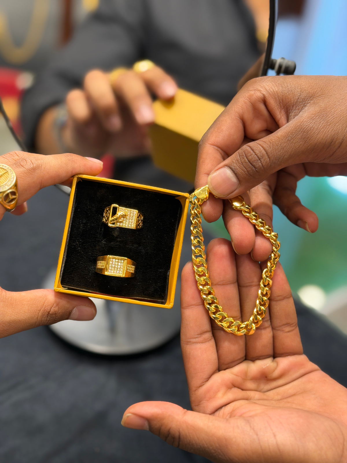 2 rings + 1 braslet  ( combo )