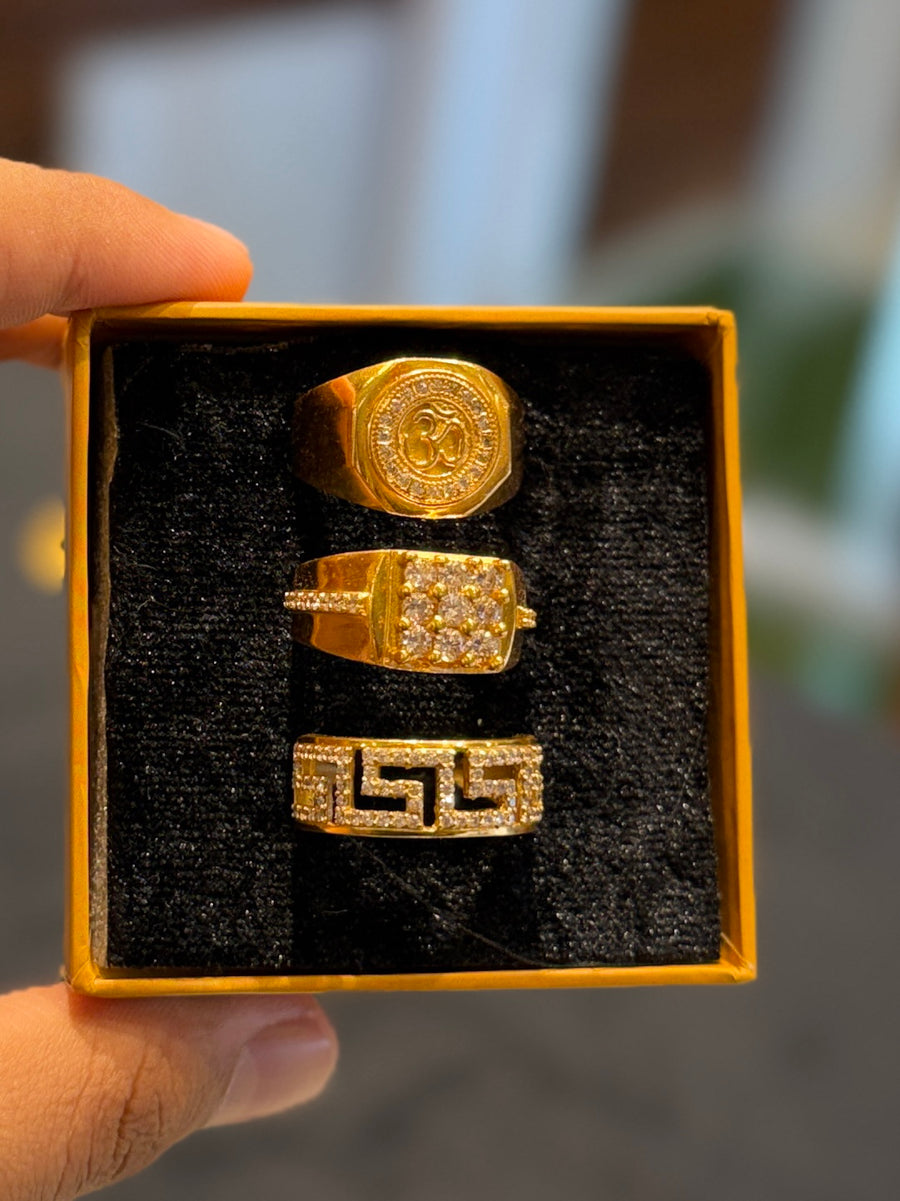 3 rings combo ( design no 4)