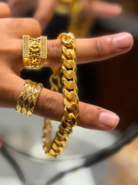 Cubin braslet + ( 2 rings combo )